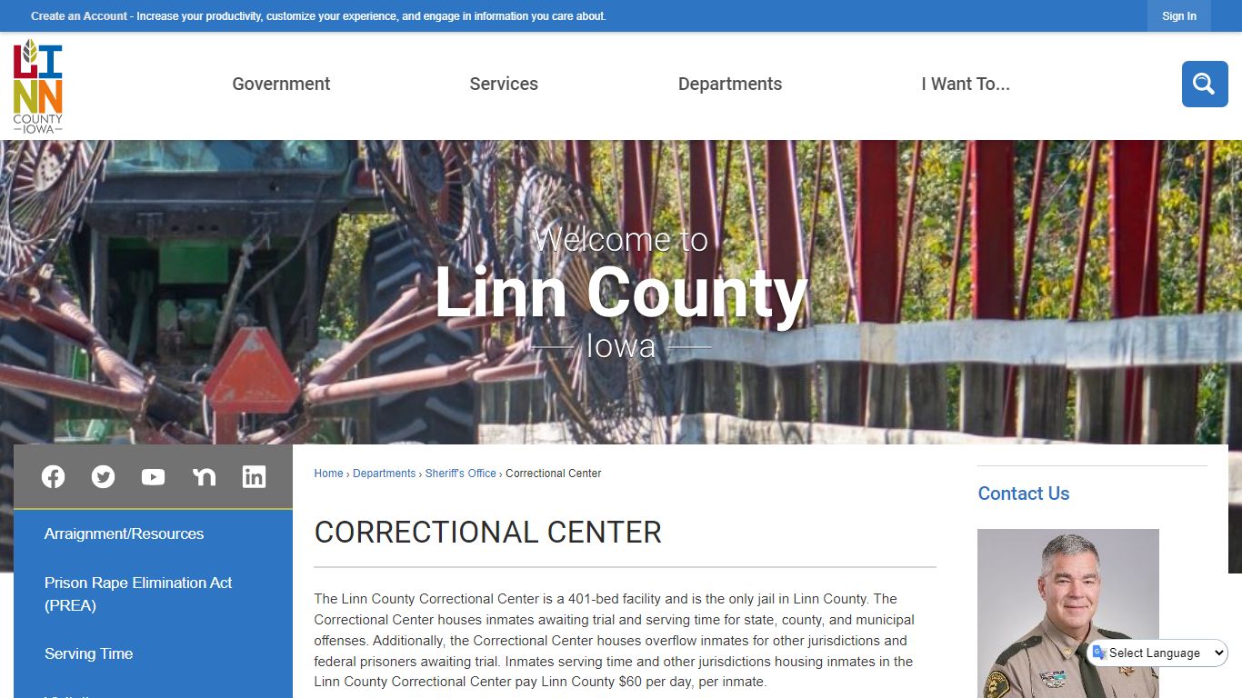 Correctional Center | Linn County, IA - Official Website